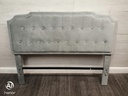 4ft6"  Velevet Style Grey  Bed Frame