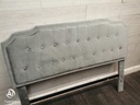 4ft6"  Velevet Style Grey  Bed Frame
