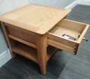 QUALITY OAK BEDSIDE/SIDE TABLE