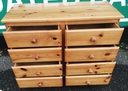 Pine 8 drawer merchant style chest
