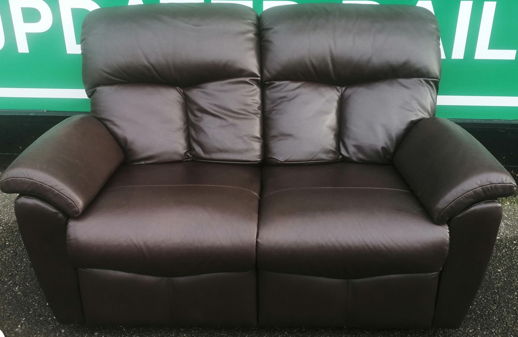 GPLAN Classic Two Seater Leather Sofa