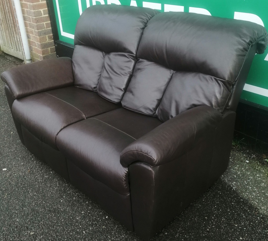 GPLAN Classic Two Seater Leather Sofa