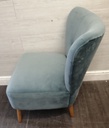 Lovely neat blue bedroom chair