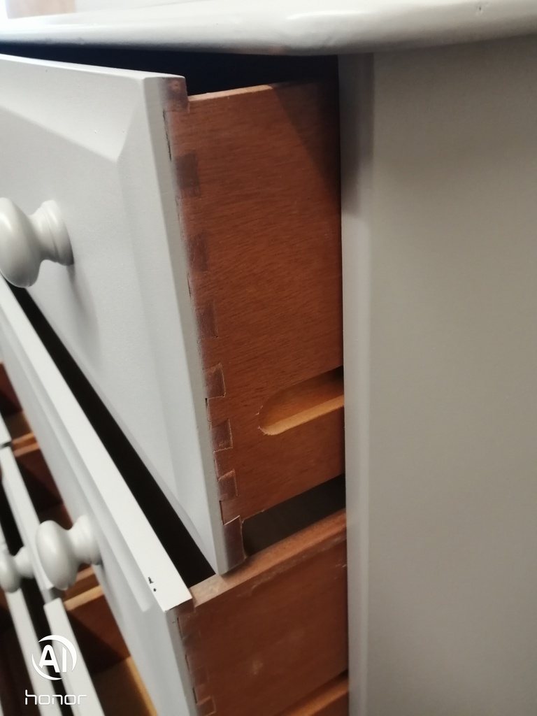 GREY STAG SEVEN DRAWER CHEST