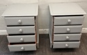 STAG  Four Drawer Grey Bedside Chest Pair