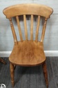 Pair of slat back dining chairs