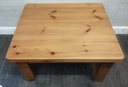 Solid chunky pine coffee table
