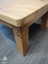 Solid chunky pine coffee table