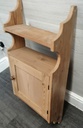 Quality old pine small wall shelf unit