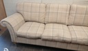 Lovely Laura Ashley Three Seater Check Sofa
