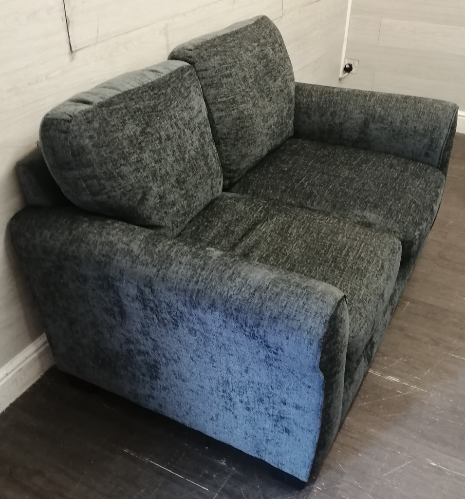 Neat Two Seater Grey Toned Sofa