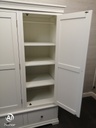 QUALITY LARGE TRIPLE  WHITE  WARDROBE
