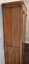 OAK GLAZED FRONTED DISPLAY UNIT WITH DRAWERS
