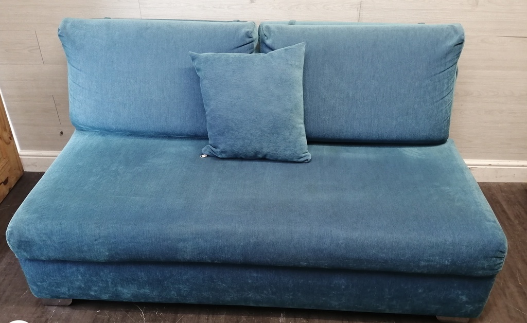 LOVELY TWO SEAT TURQUOISE SOFA