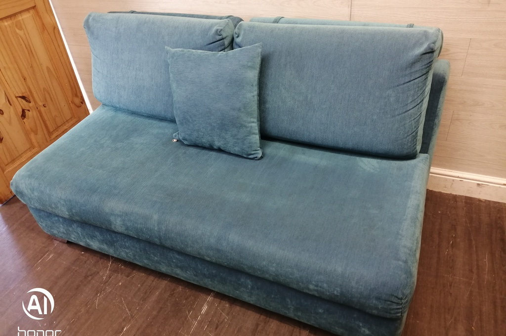 LOVELY TWO SEAT TURQUOISE SOFA