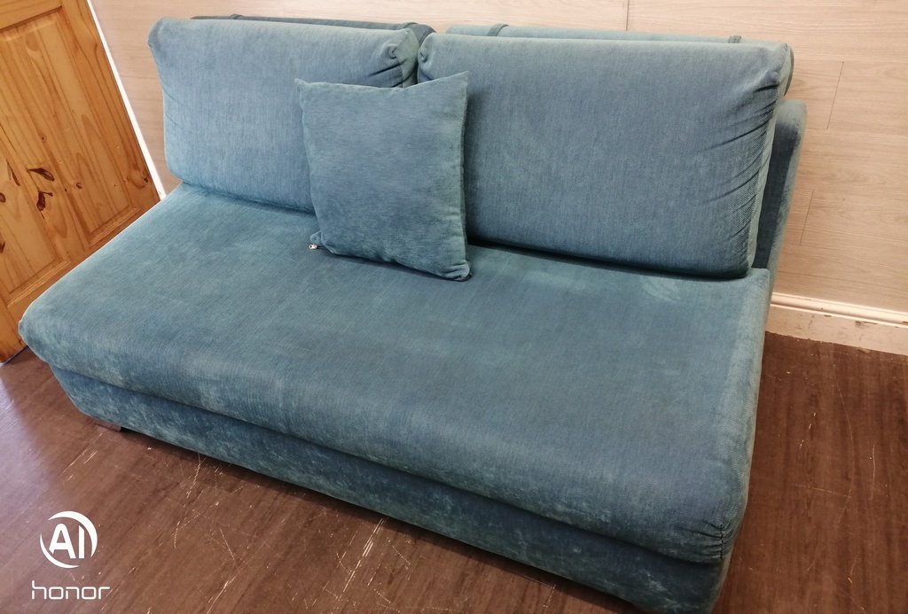 LOVELY TWO SEAT TURQUOISE SOFA