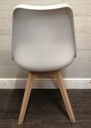 SET OF 6 MODERN WHITE EAMES STYLE CHAIRS