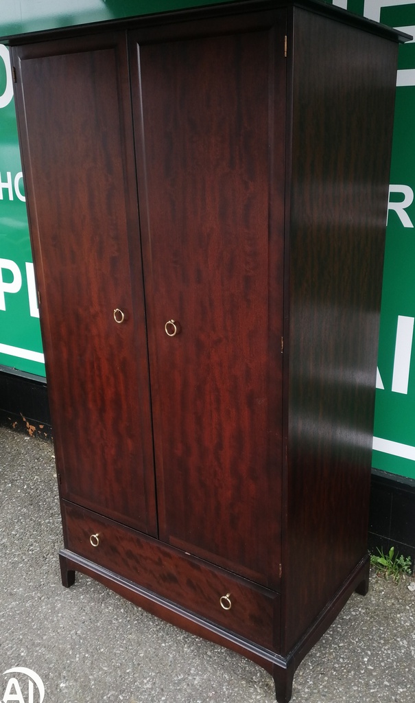 Stag double wardrobe with drawer