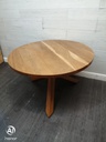 Quality oak round dining table