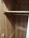 Quality triple size solid pine painted wardrobe