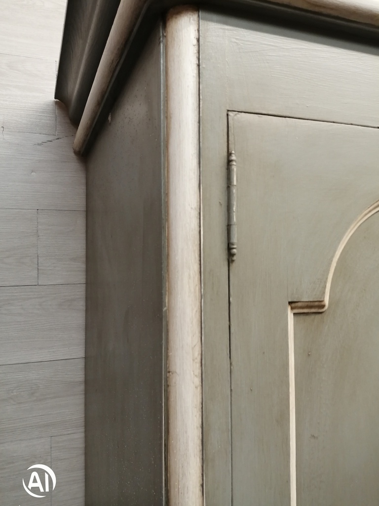 Painted solid pine painted wardrobe