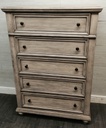 STUNNING LARGE GREY WASH STYLE CHEST DRAWERS