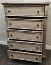 STUNNING LARGE GREY WASH STYLE CHEST DRAWERS