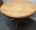 ROUND SOLID PINE QUALITY DINING TABLE