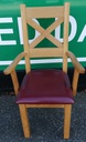 QUALITY SET OF SIX OAK AND LEATHER CHAIRS