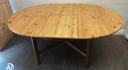 ROUND PINE EXTENDING TABLE