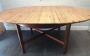 ROUND PINE EXTENDING TABLE