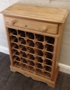 Neat solid pine wine rack