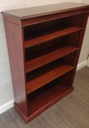MAHOGANY REPRO DARK WOOD BOOKCASE