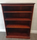 MAHOGANY REPRO DARK WOOD BOOKCASE
