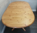 Oval Pine Extending Dining Table