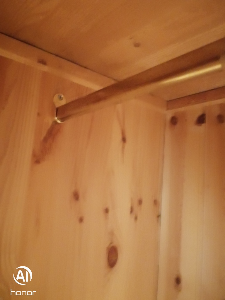 QUALITY LARGE 2 DOOR PINE WARDROBE with mirrors