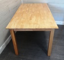 Rubber wood table and four chairs