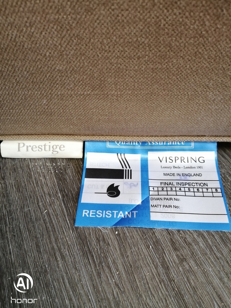 5ft Vi-SPRING ‘PRESTIGE’ Sprung Top Divan Base with drawers