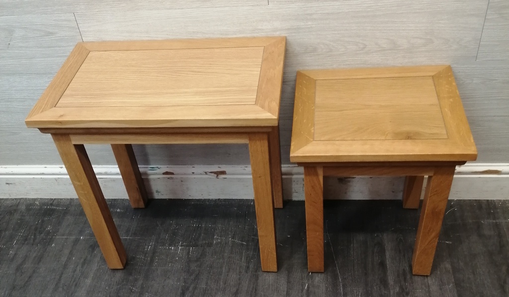 Nest of Two oak Tables