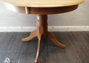 ROUND RUBBER WOOD DINING TABLE
