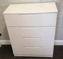 lovely modern white/ cream gloss chest