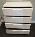 lovely modern white/ cream gloss chest