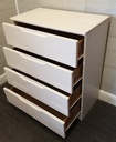 lovely modern white/ cream gloss chest