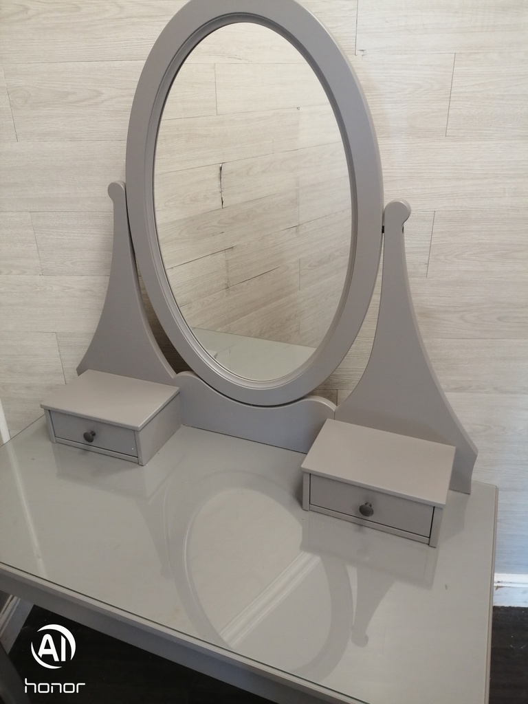 Lovely Ikea Grey Dressing Table
