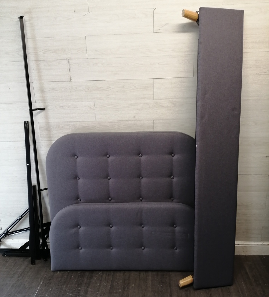 Lovely 4ft Modern Grey Ottoman Bed Frame