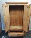 SOLID PINE WARDROBE WITH DRAWER