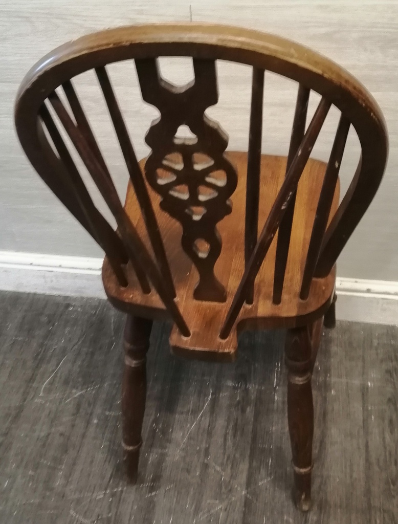 4 x Wheel Back Dining Chairs