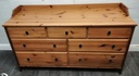 IKEA ‘LEKSVIK’ Pine Seven Drawer Chest