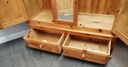 Quality triple size solid pine wardrobe with mirror &amp; drawers