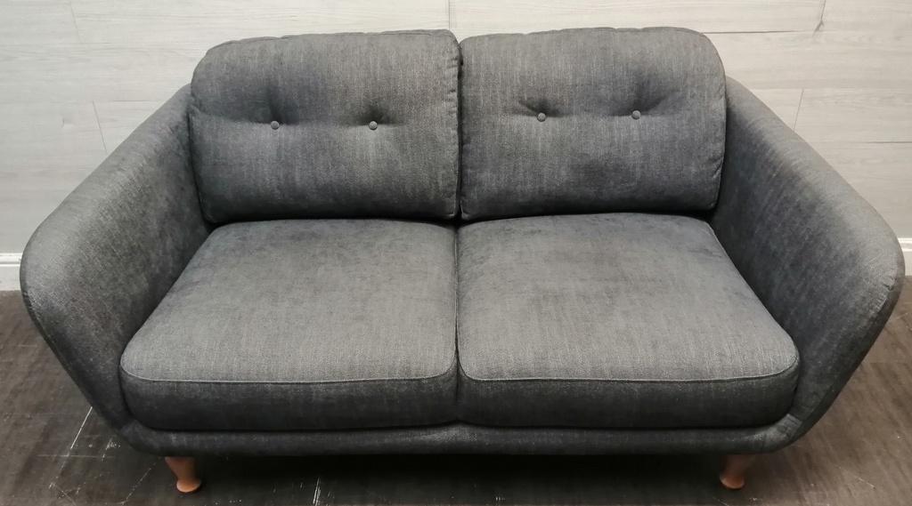 NEAT TWO SEATER  GREY TONED SOFA